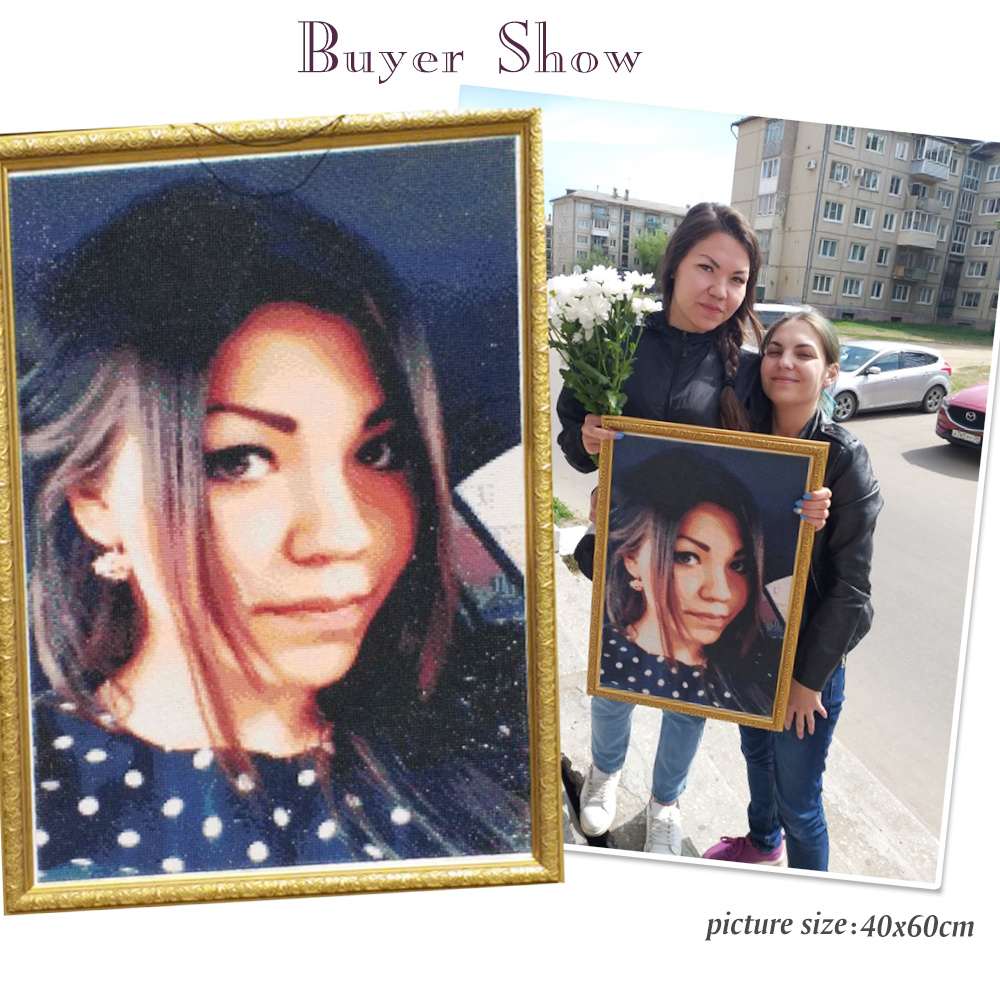 HUACAN Full Kits Diamond Paint – Photo Mosaic Print recenzja i cena