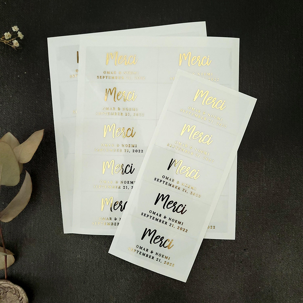 100pcs Custom Transparent Labe – Personalised Candle Label recenzja i cena