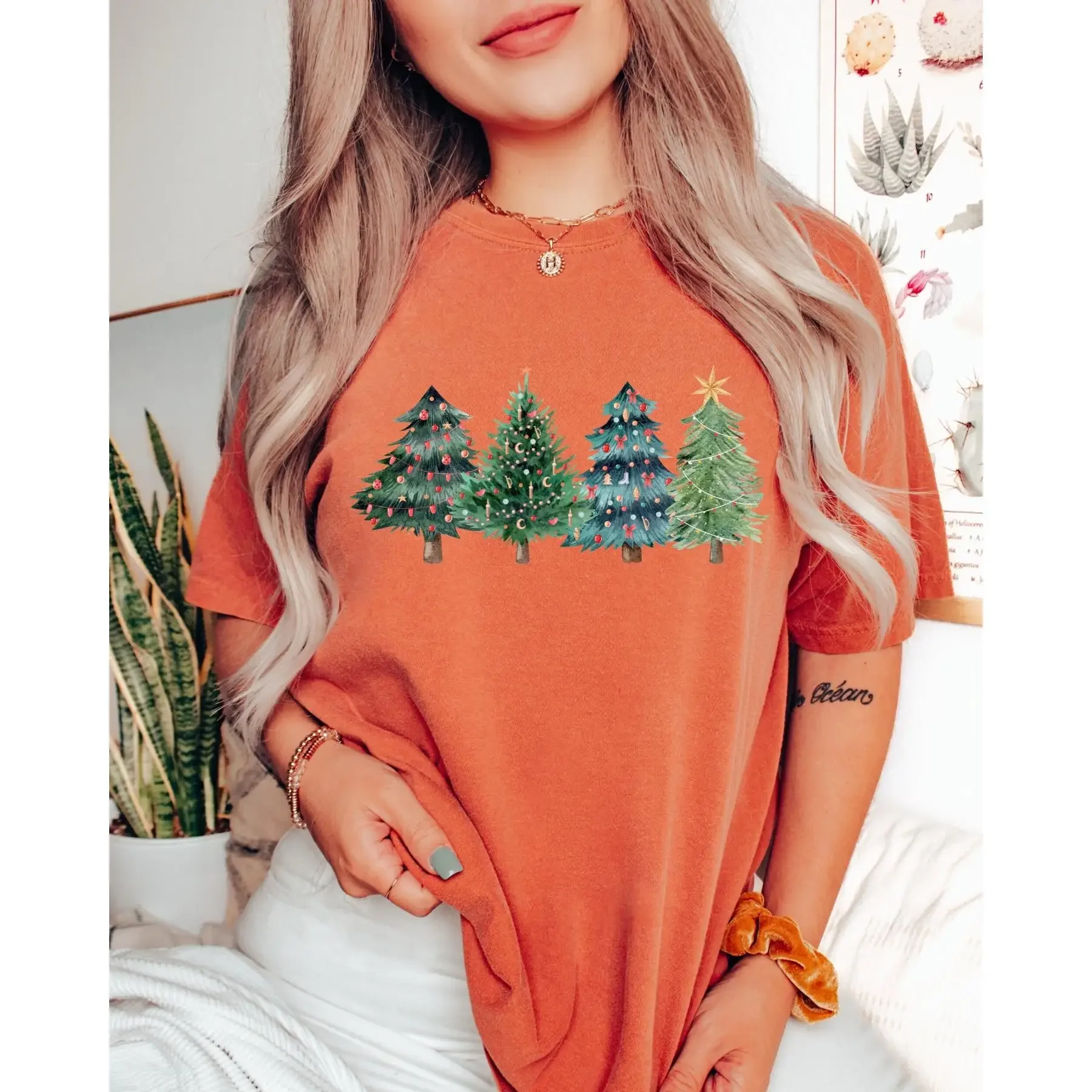 Christmas Trees T Shirt Xmas C – Family Tree Print recenzja i cena