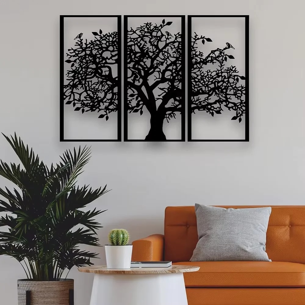 3Pcs Family Tree Metal Wall De – Family Tree Print recenzja i cena