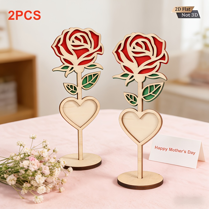 2pcs Handmade Engraved 2D Wood – Engraved Wood Frame recenzja i cena
